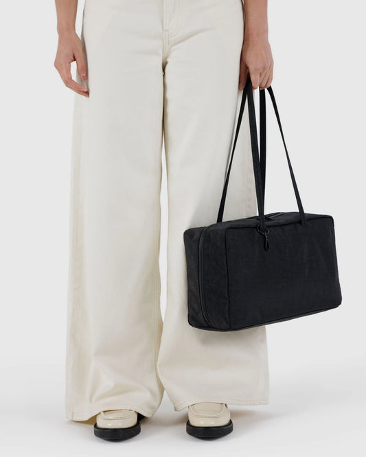 Baggu | Medium Nylon Bowler Bag - Black