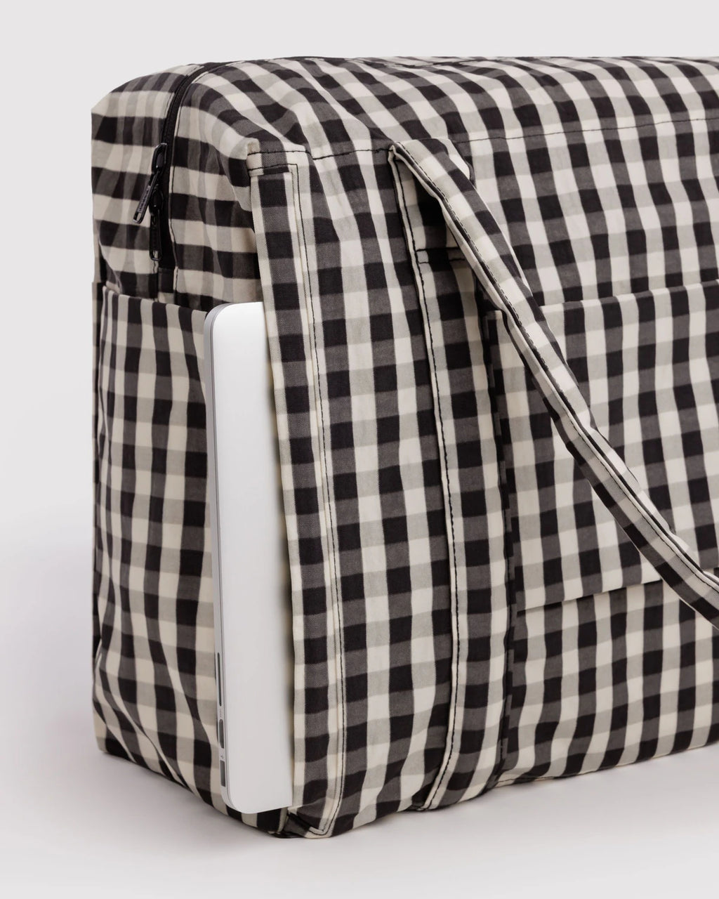 Baggu | Cloud Carry On - Black And Cream Gingham
