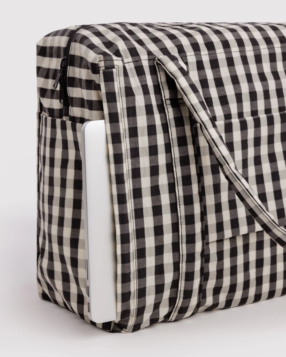 Baggu | Cloud Carry On - Black And Cream Gingham