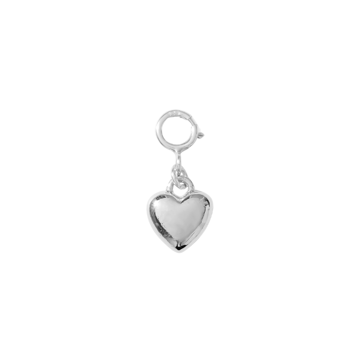 Karst Essentials | Super Clip Hair Claw — Maraschino - Silver Heart Charm