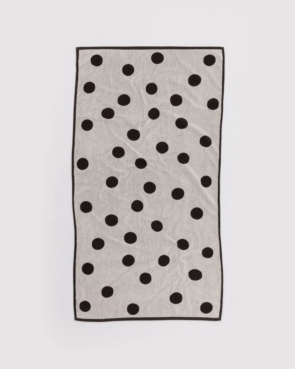 Baggu | Bath Towel - Cream and Black Polka Dot