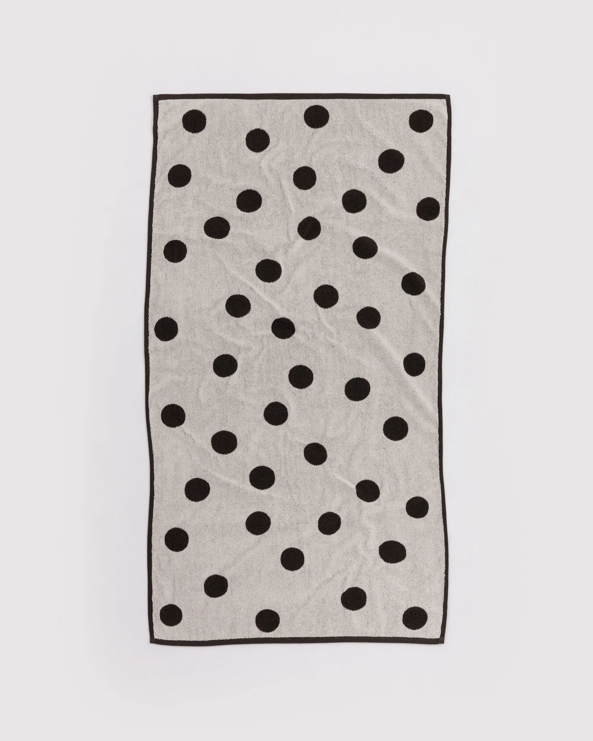 Baggu | Bath Towel - Cream and Black Polka Dot