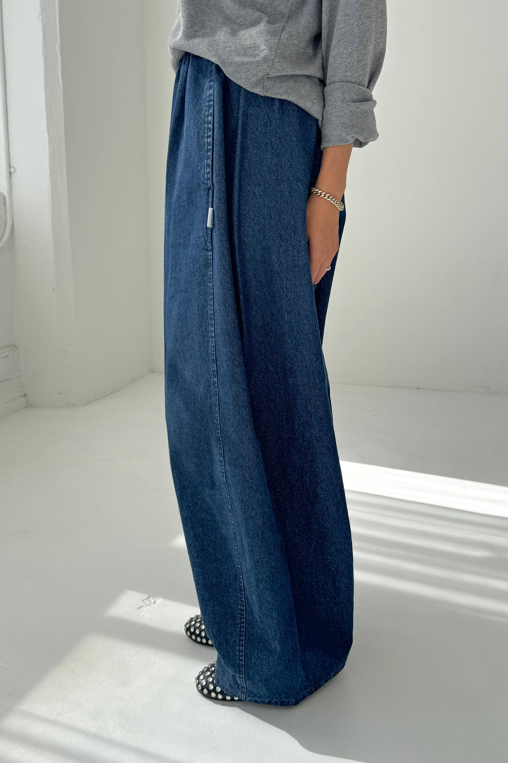 Le Bon Shoppe | Parachute Pants - Blue Denim