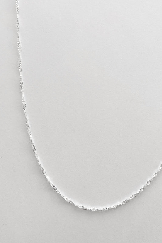 Kara Yoo | Thin Singapore Necklace - Silver