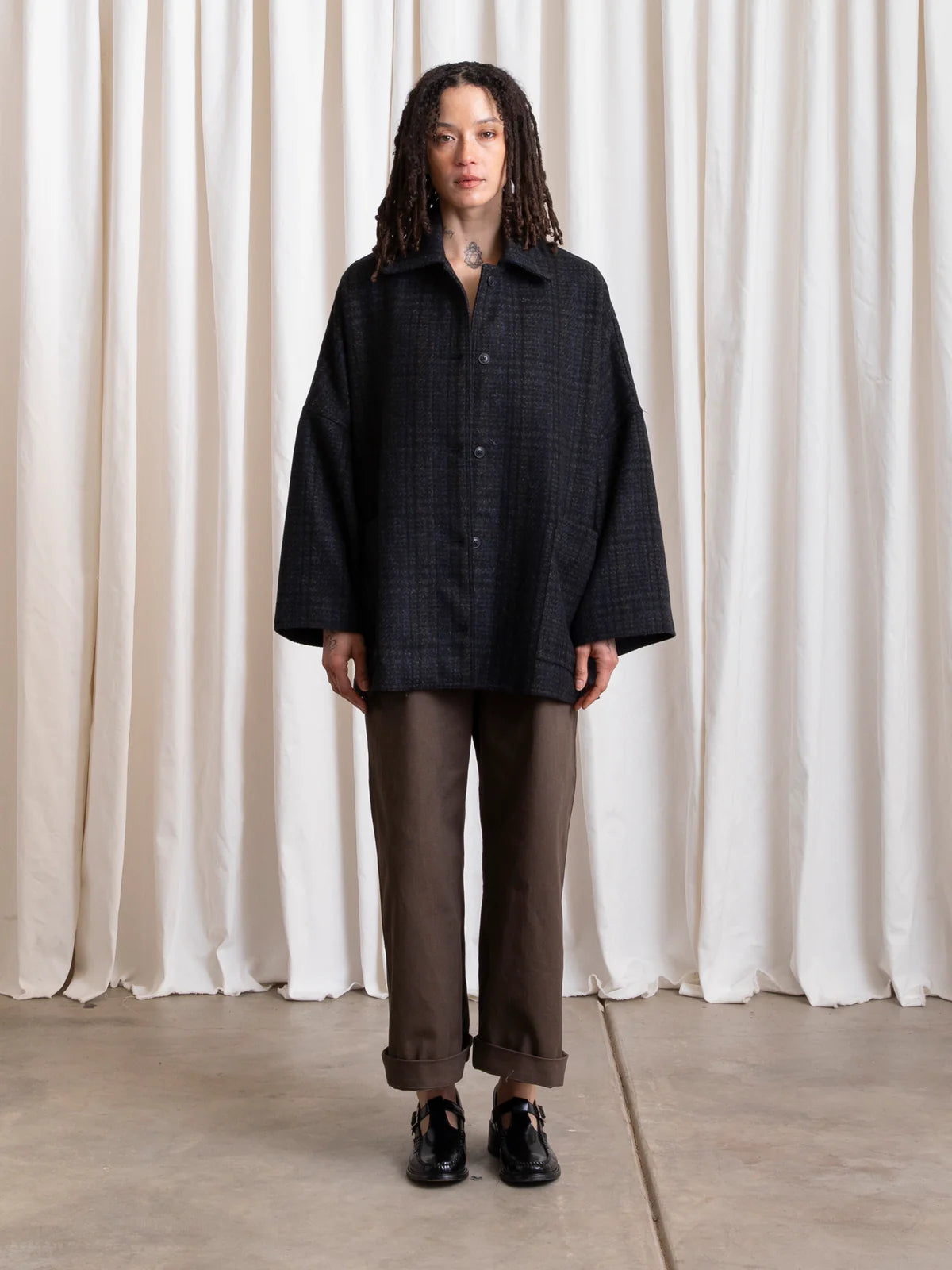 Ali Golden | Wool Oversized Shirt Jacket