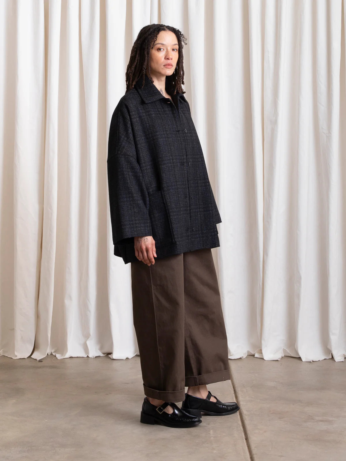 Ali Golden | Wool Oversized Shirt Jacket