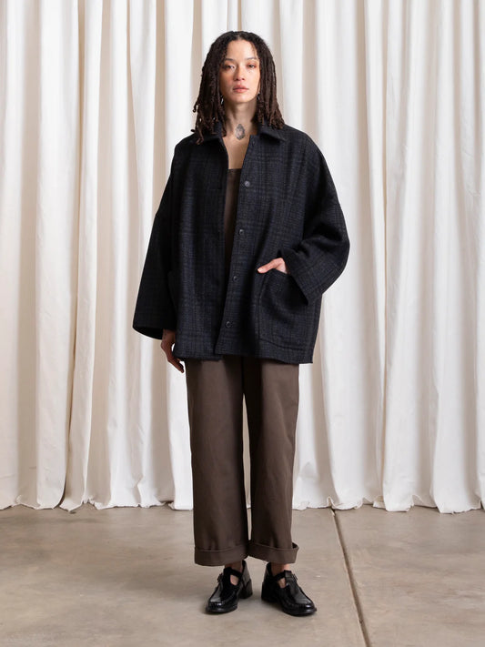 Ali Golden | Wool Oversized Shirt Jacket