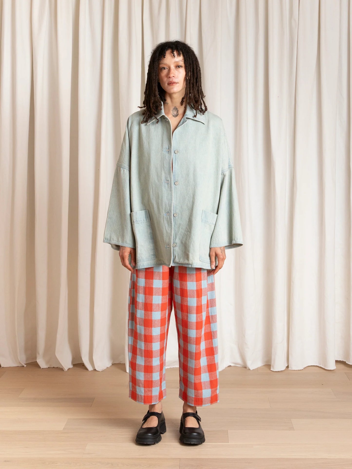 Ali Golden | Oversized Shirt jacket - Light Denim