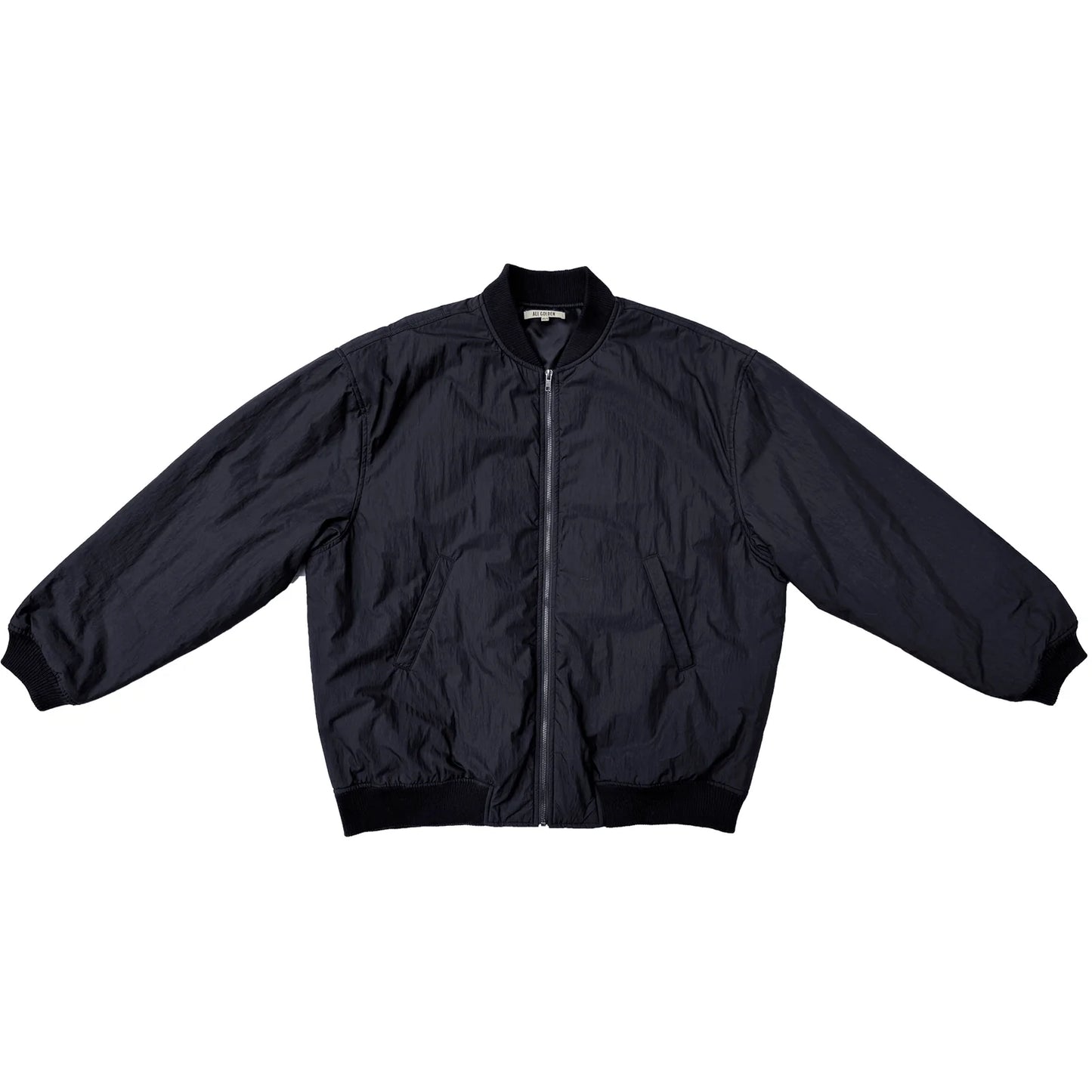 Ali Golden | Oversized Bomber Jacket - Deep Navy