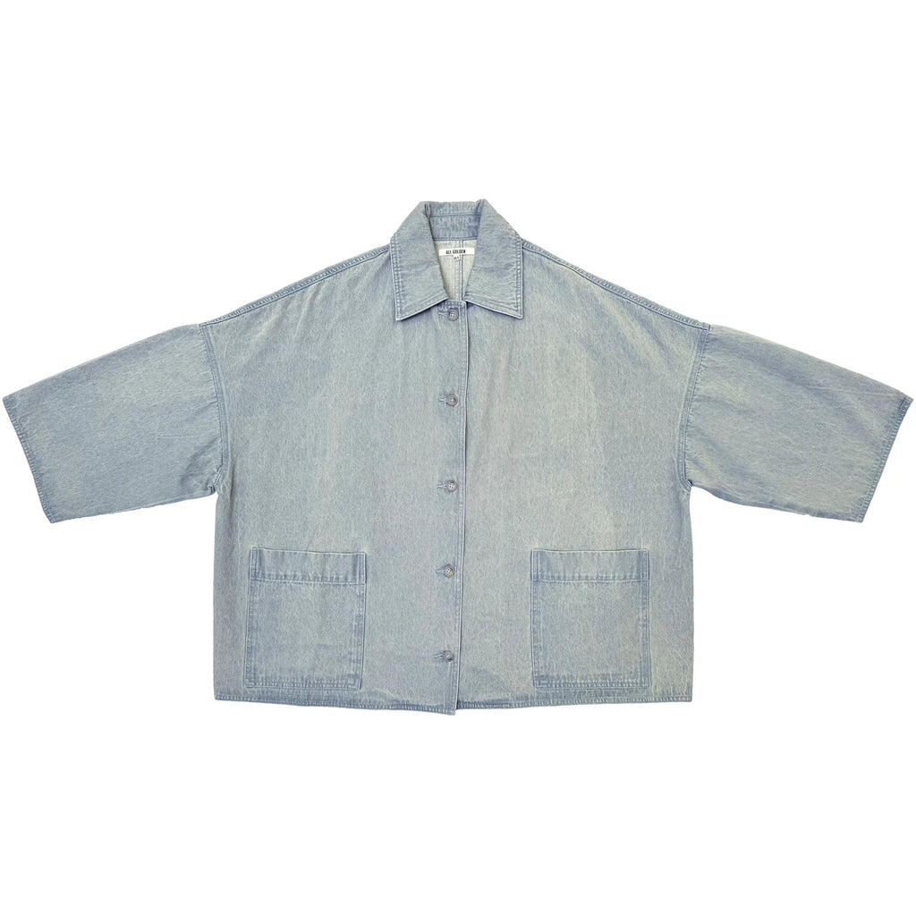 Ali Golden | Oversized Shirt jacket - Light Denim