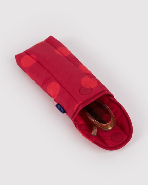 Baggu | Puffy Glasses Sleeve - Red Polka Dot