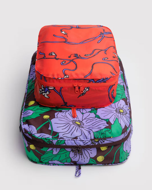 Baggu | Large Packing Cube Set - Poppy Mix