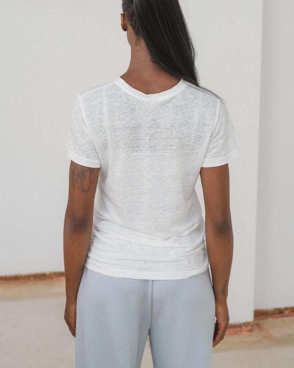 Baserange | Sevinc Tee Shirt, 100% Linen