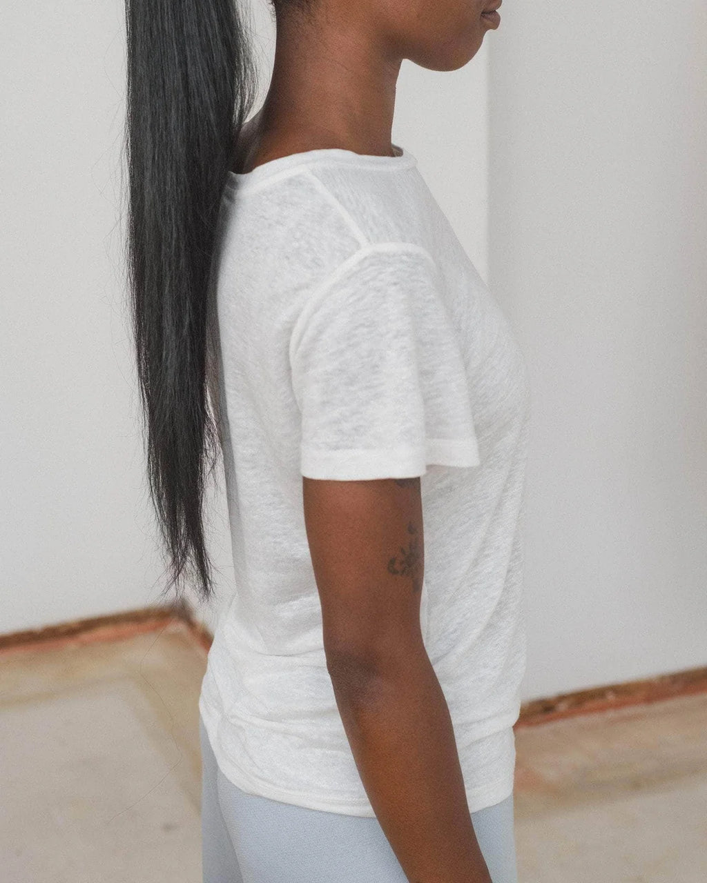 Baserange | Sevinc Tee Shirt, 100% Linen