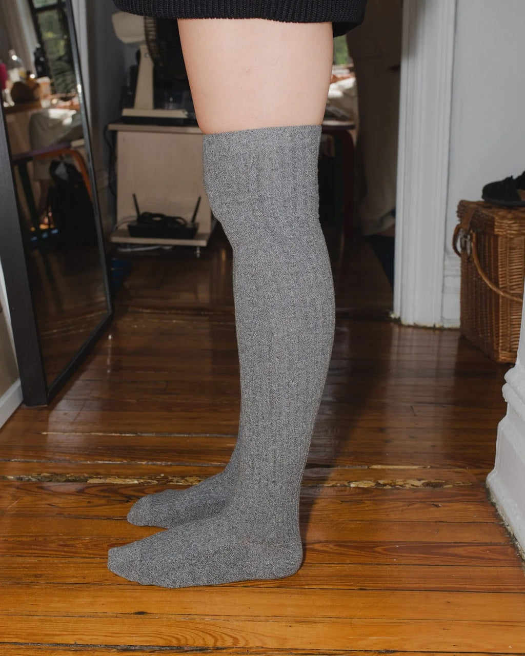Baserange | Overknee Socks - Grey