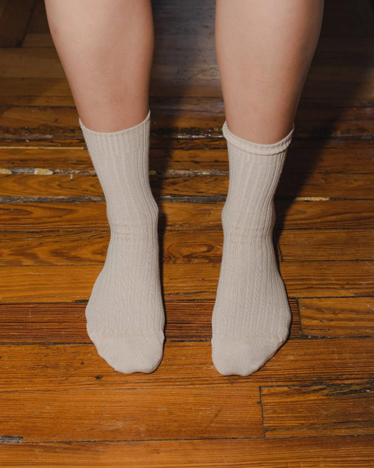 Baserange | Rib Over Ankle Socks - Aural