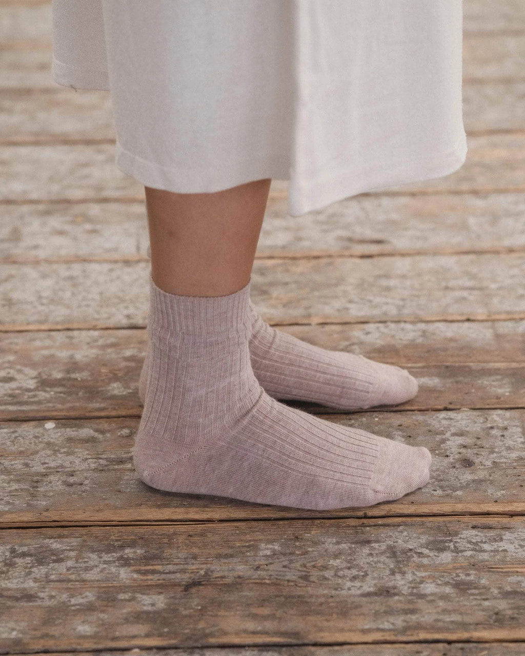 Baserange | Rib Over Ankle Socks - Haptic