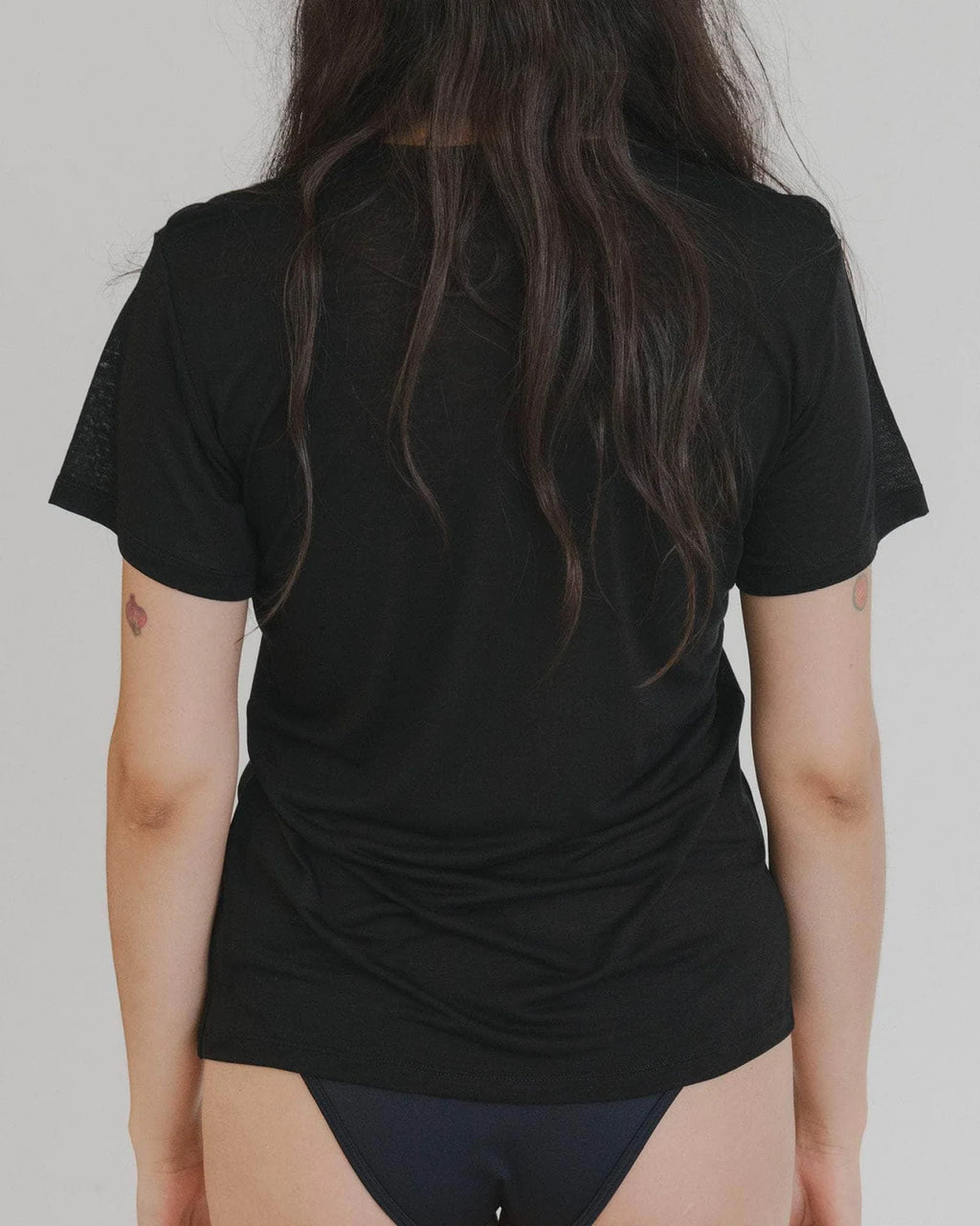 Baserange | Tee Shirt Bamboo Lyocell - Black