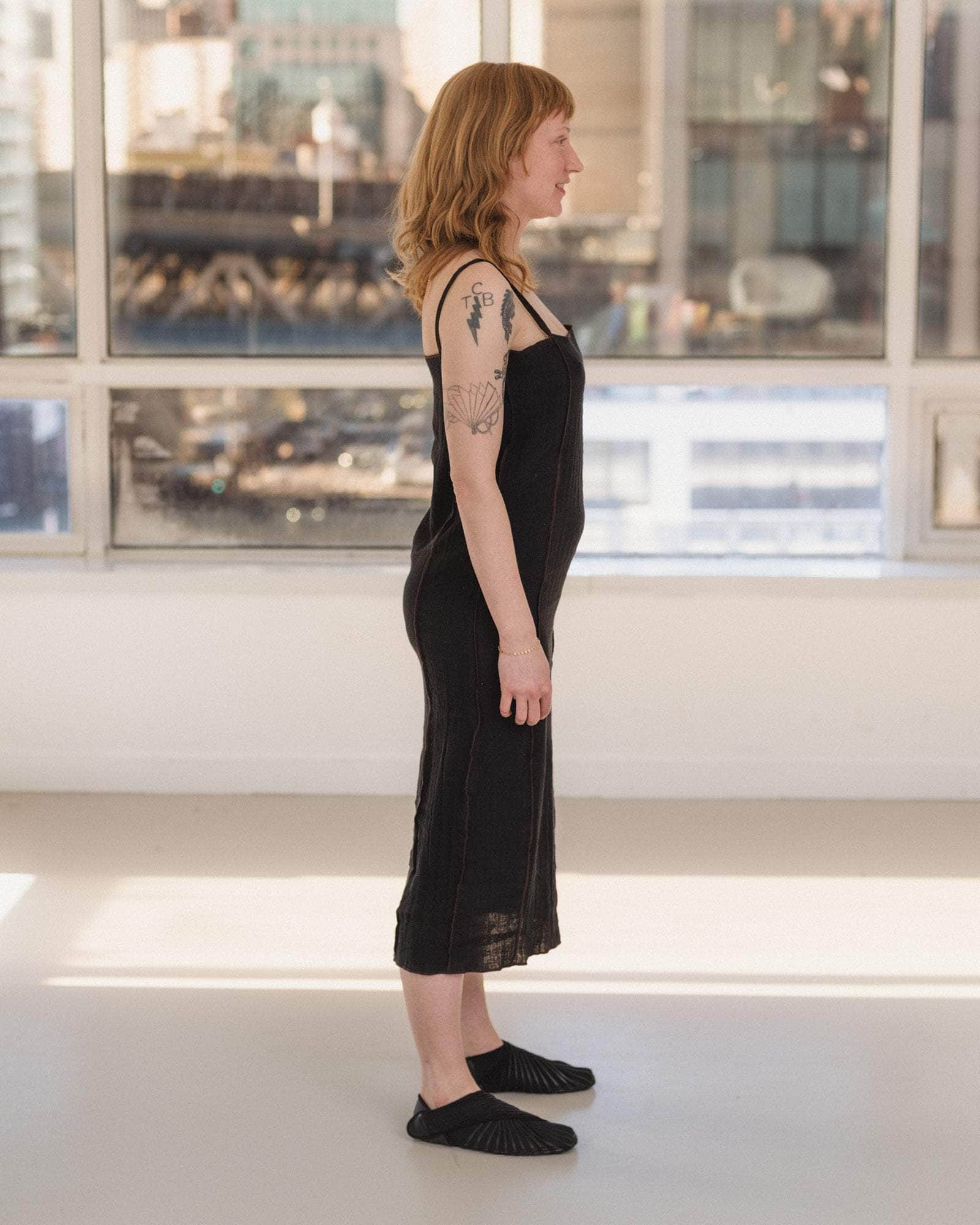 Baserange | Shok Slip Dress - Black