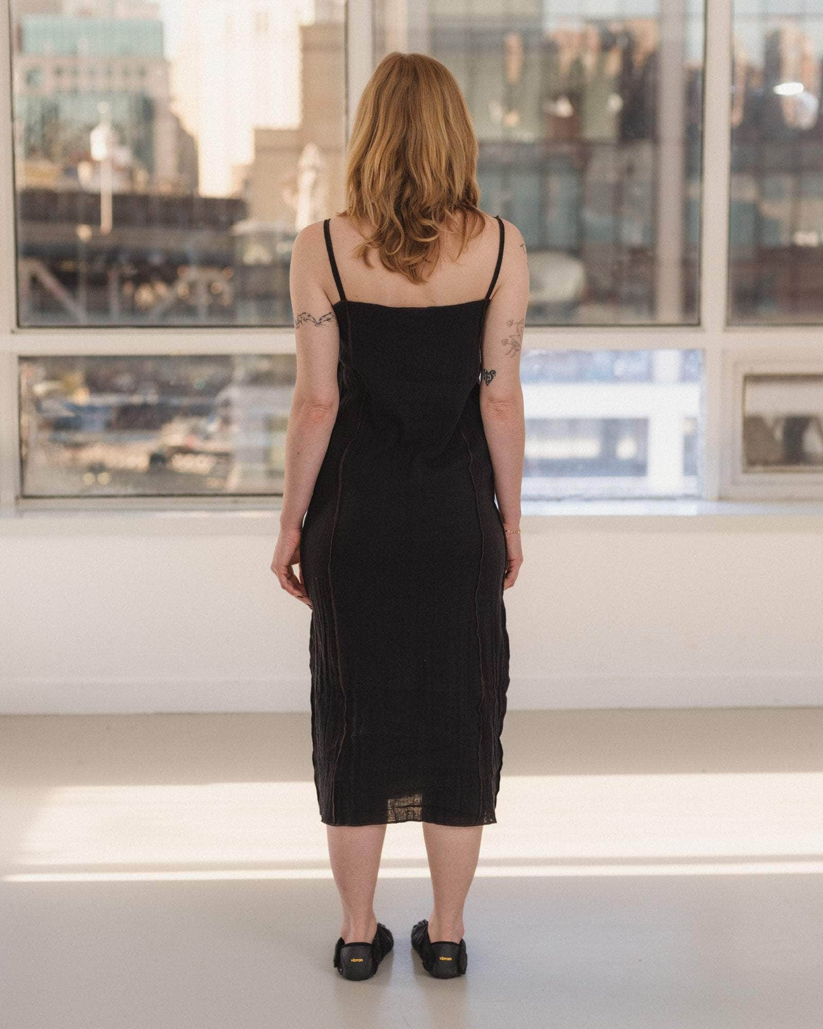 Baserange | Shok Slip Dress - Black