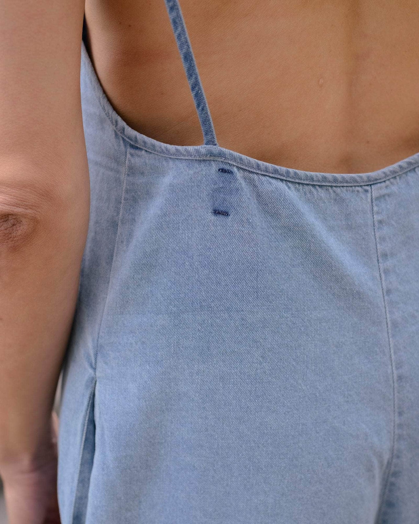 Baserange | Yumi Jumpsuit - Light Denim Wash