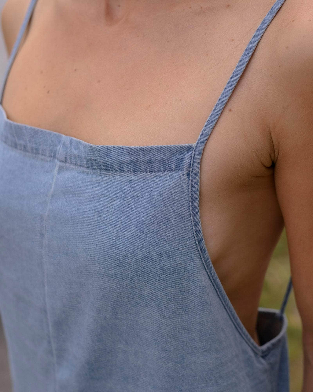 Baserange | Yumi Jumpsuit - Light Denim Wash