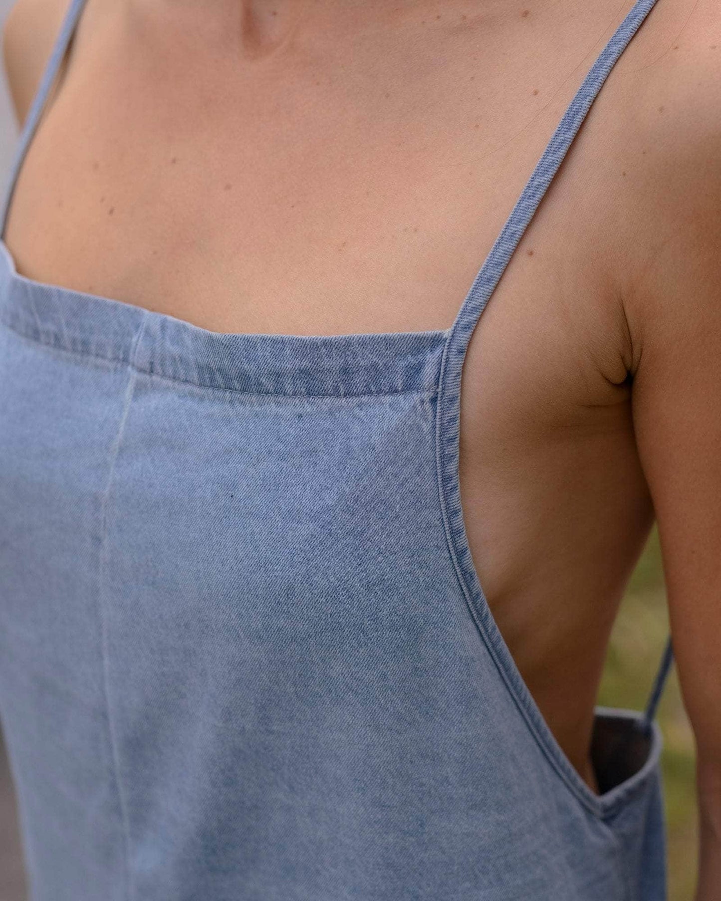 Baserange | Yumi Jumpsuit - Light Denim Wash