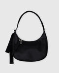 Baggu | Medium Recycled Leather Crescent Bag - Black