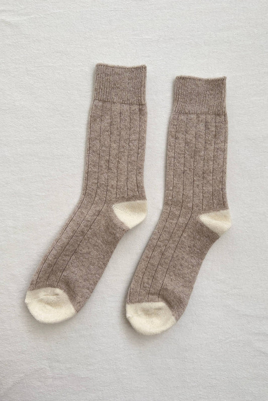 Le Bon Shoppe | Classic Cashmere Socks - Fawn