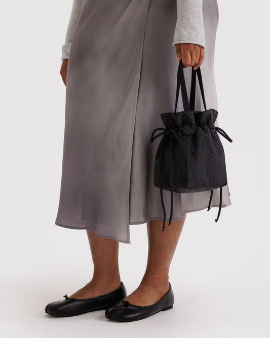 Baggu | Nylon Drawstring Bag - Black