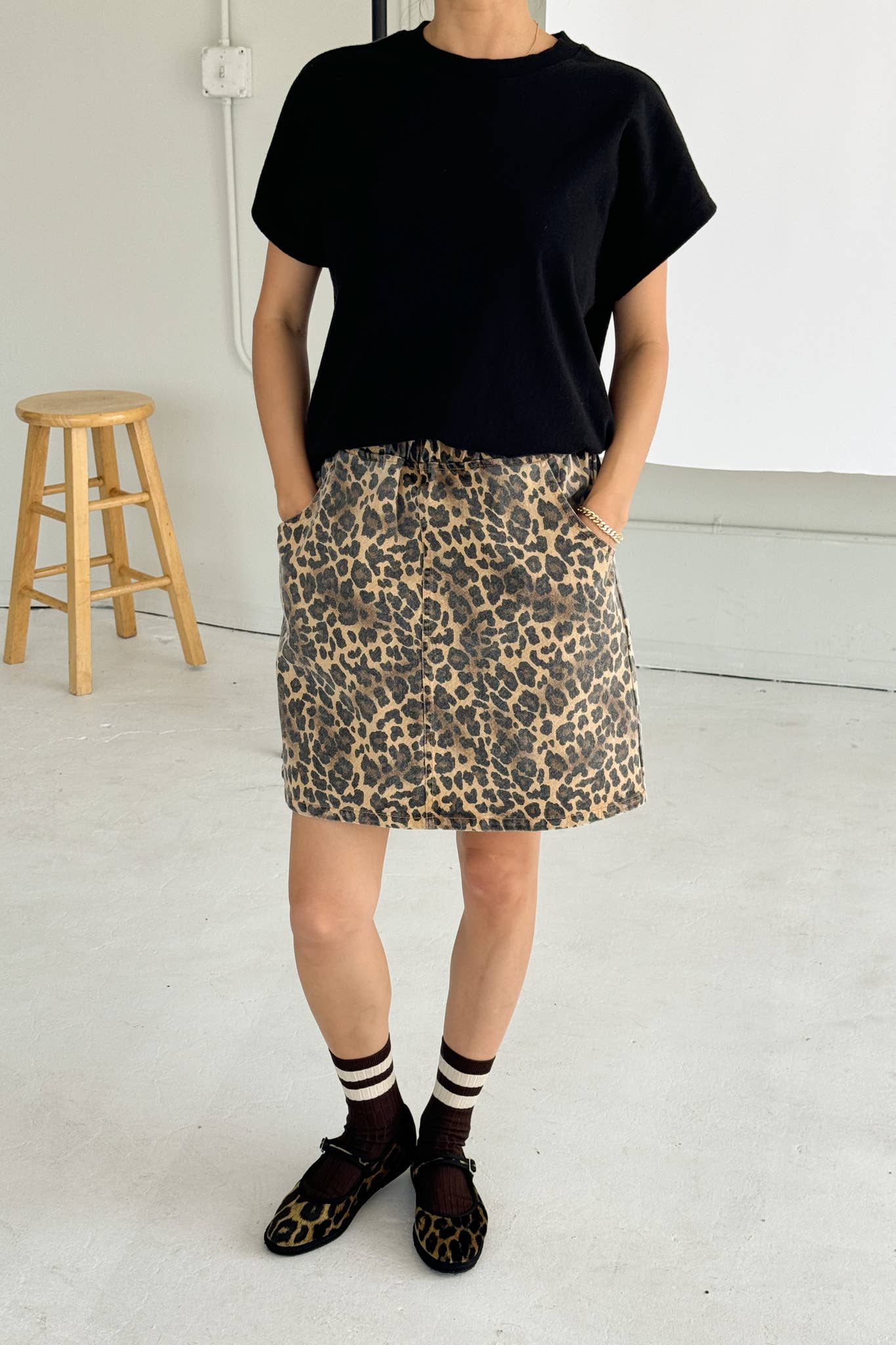 Le Bon Shoppe | City Skirt - Leopard