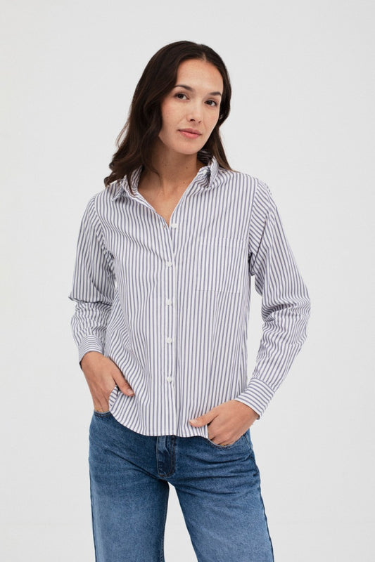 Mus & Bombon | Bloor Shirt - Blue