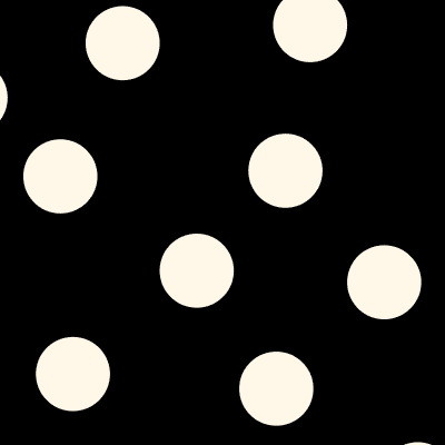 Baggu | Small Cloud Carry On - Black and Cream Polka Dot