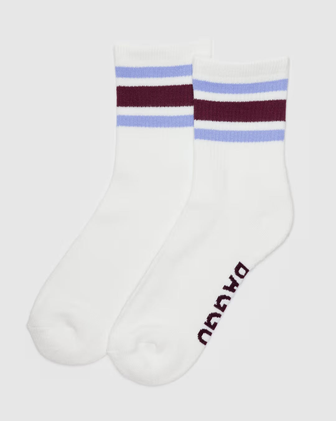 Baggu | Ribbed Socks - Ivory Stripe