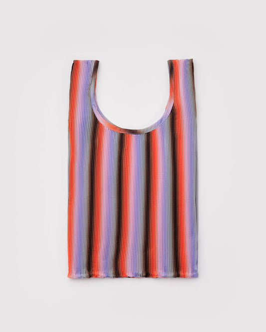 Baggu | Pleated Baggu - Gradient Stripe Poppy & Lilac