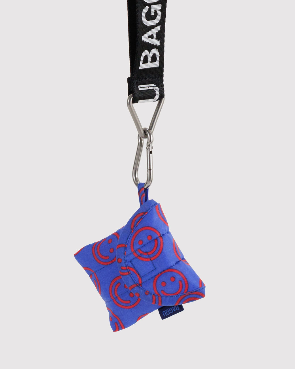 Baggu | Puffy Earbuds Case - Mini Cobalt Happy