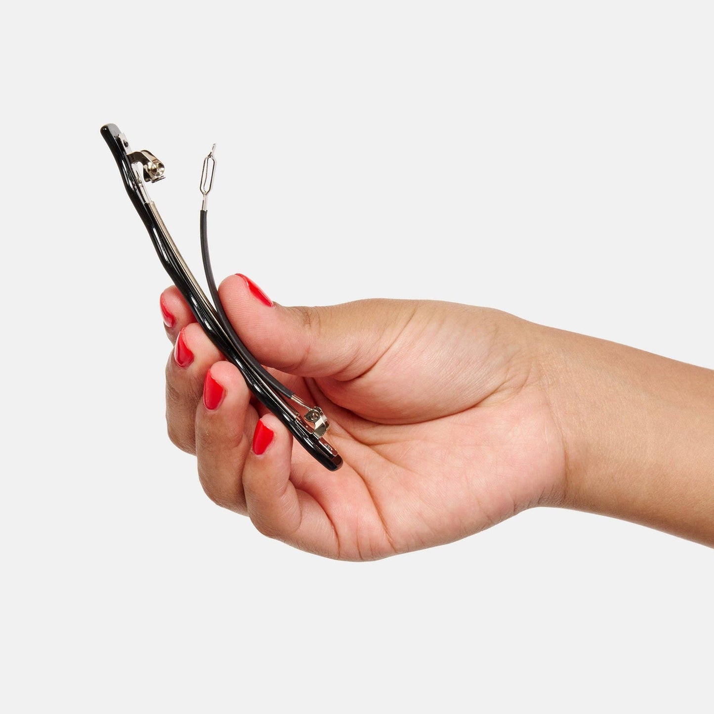 Chunks | Skinny Wave Barrette - Black