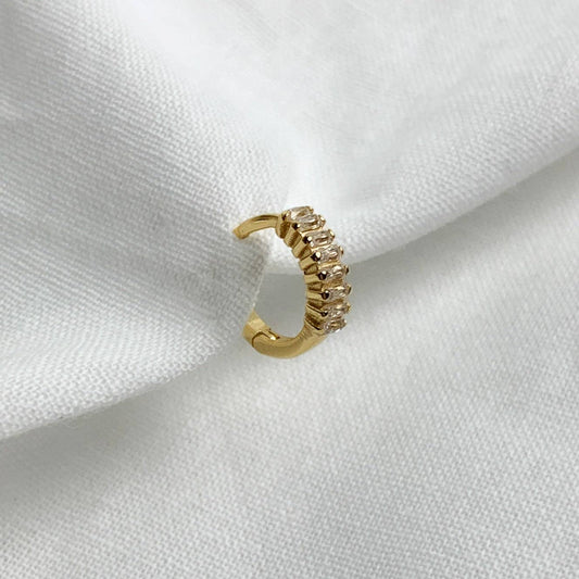 Love Local Jewelry | Dawn Helix Single Hoop - Gold