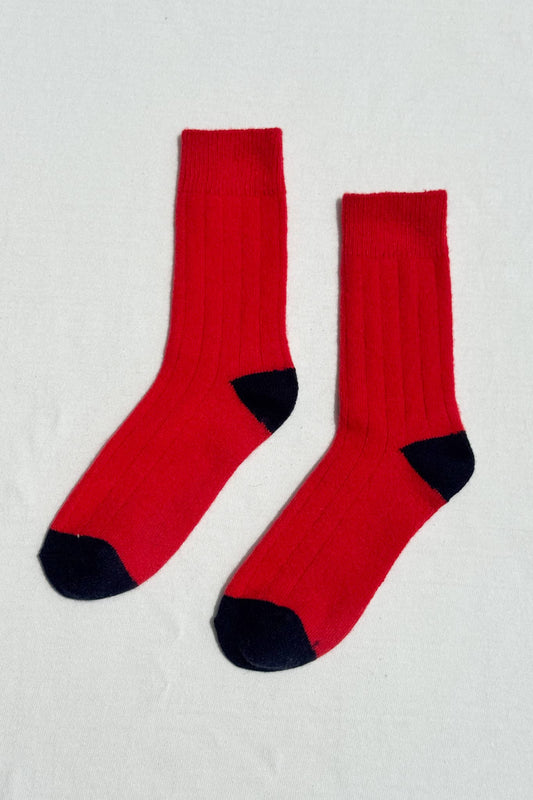 Le Bon Shoppe | Classic Cashmere Socks - Poppy Red