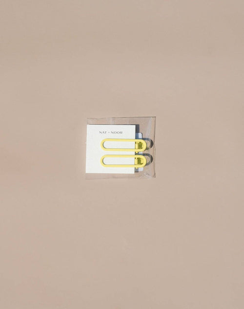 Nat + Noor | Rio Hair Clips - Butter Olive