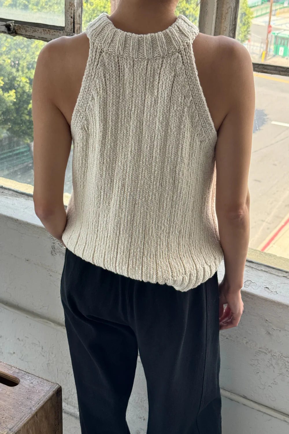 Le Bon Shoppe | Claire Cotton Sweater Tank - Naturel