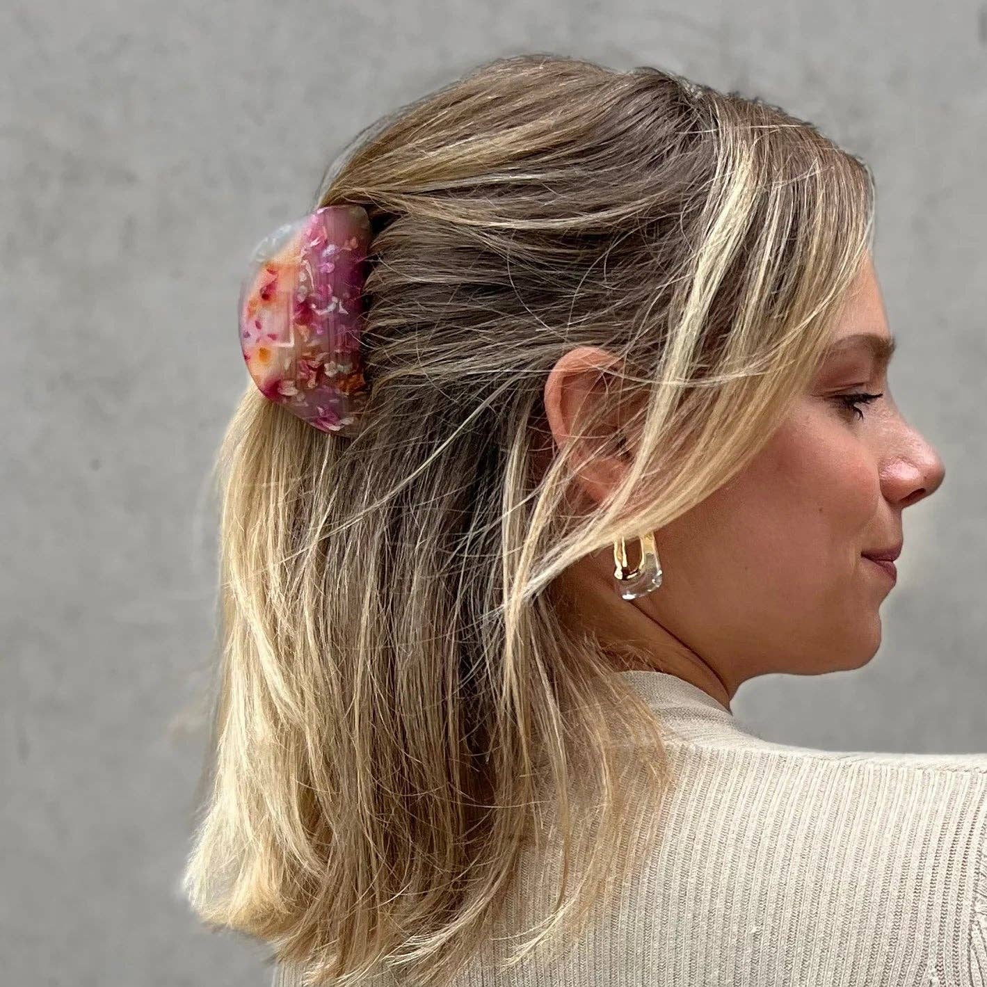 Love Local Jewelry | Searra Hoops - Grey