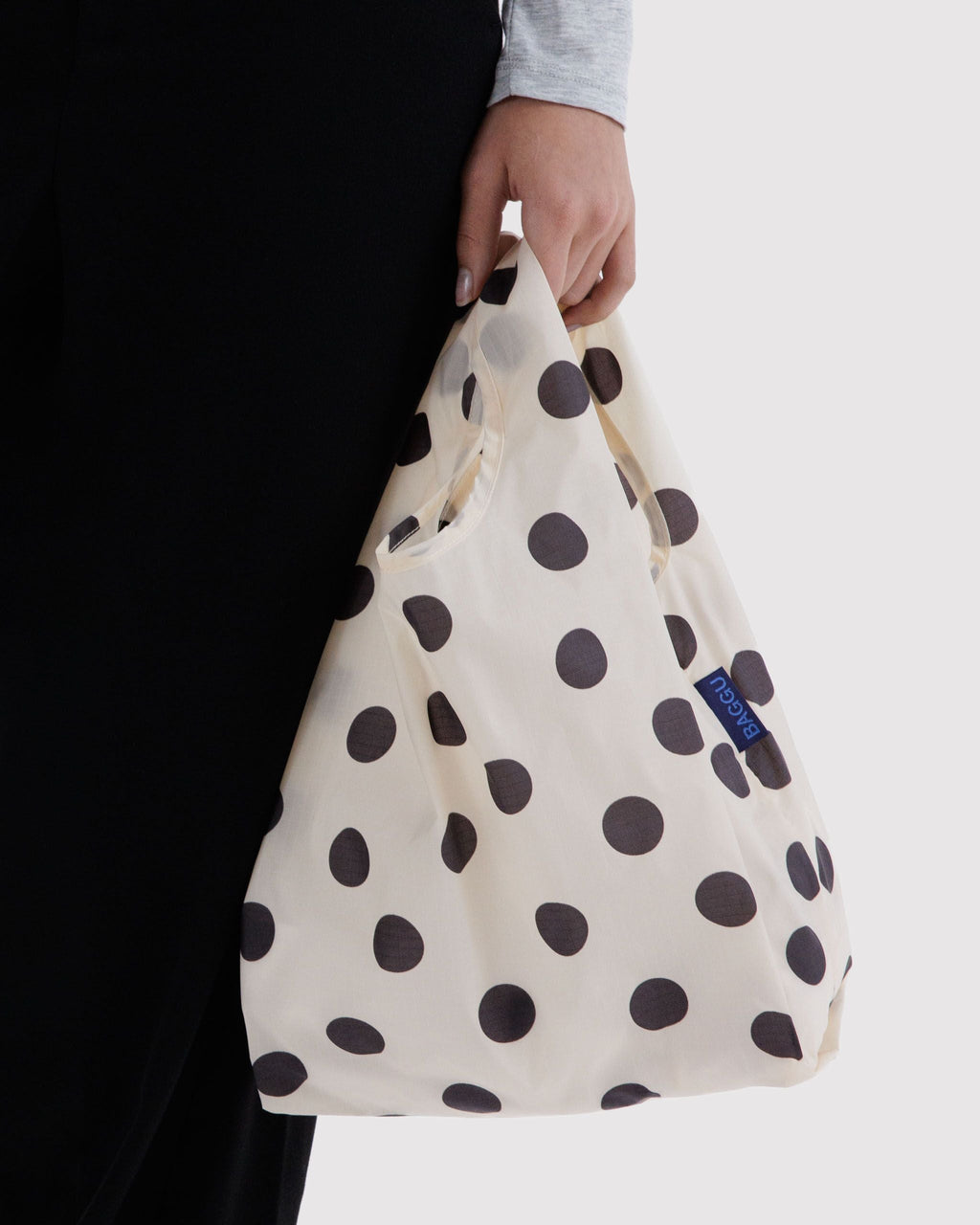 Baggu | Baby Baggu Shopping Tote - Cream and Black Polka Dot