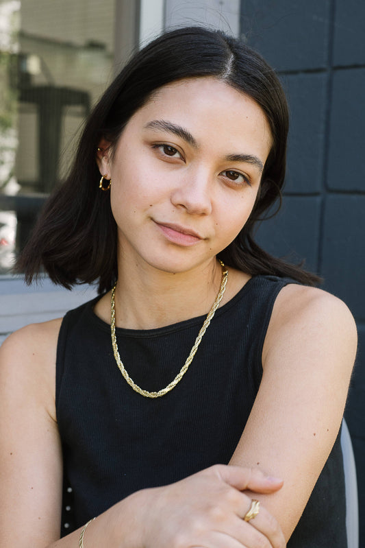 Kara Yoo | 6mm Flat Rope Chain Necklace - Gold