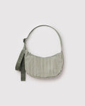 Baggu | Small Nylon Crescent Bag - Sage Stripe
