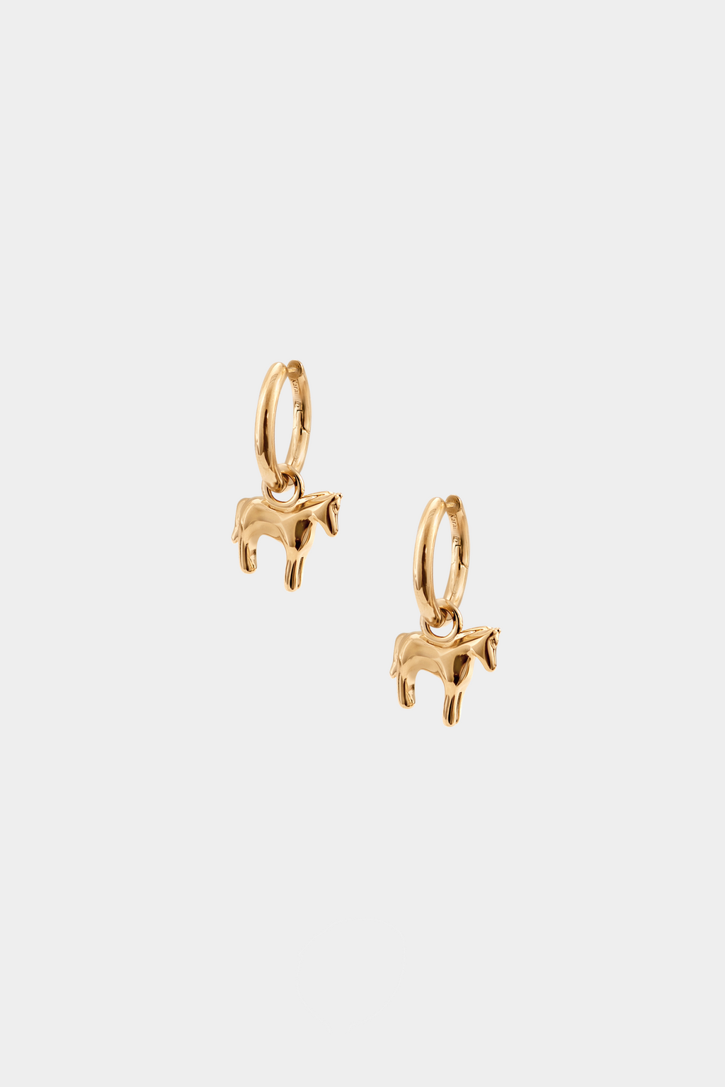 Kara Yoo | Lunar Horse Hoops - Gold