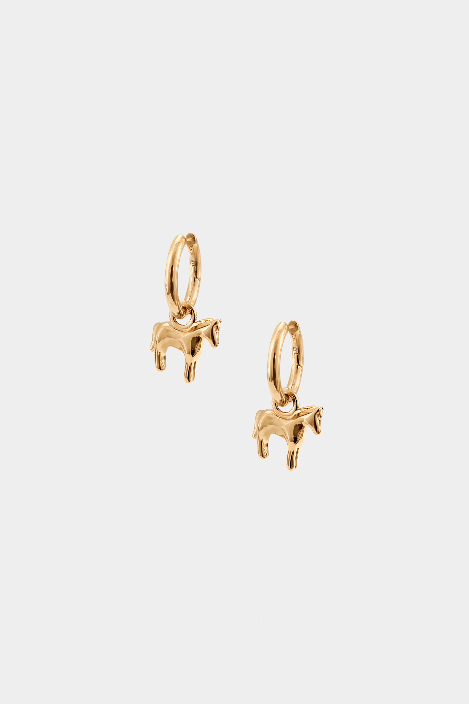 Kara Yoo | Lunar Horse Hoops - Gold