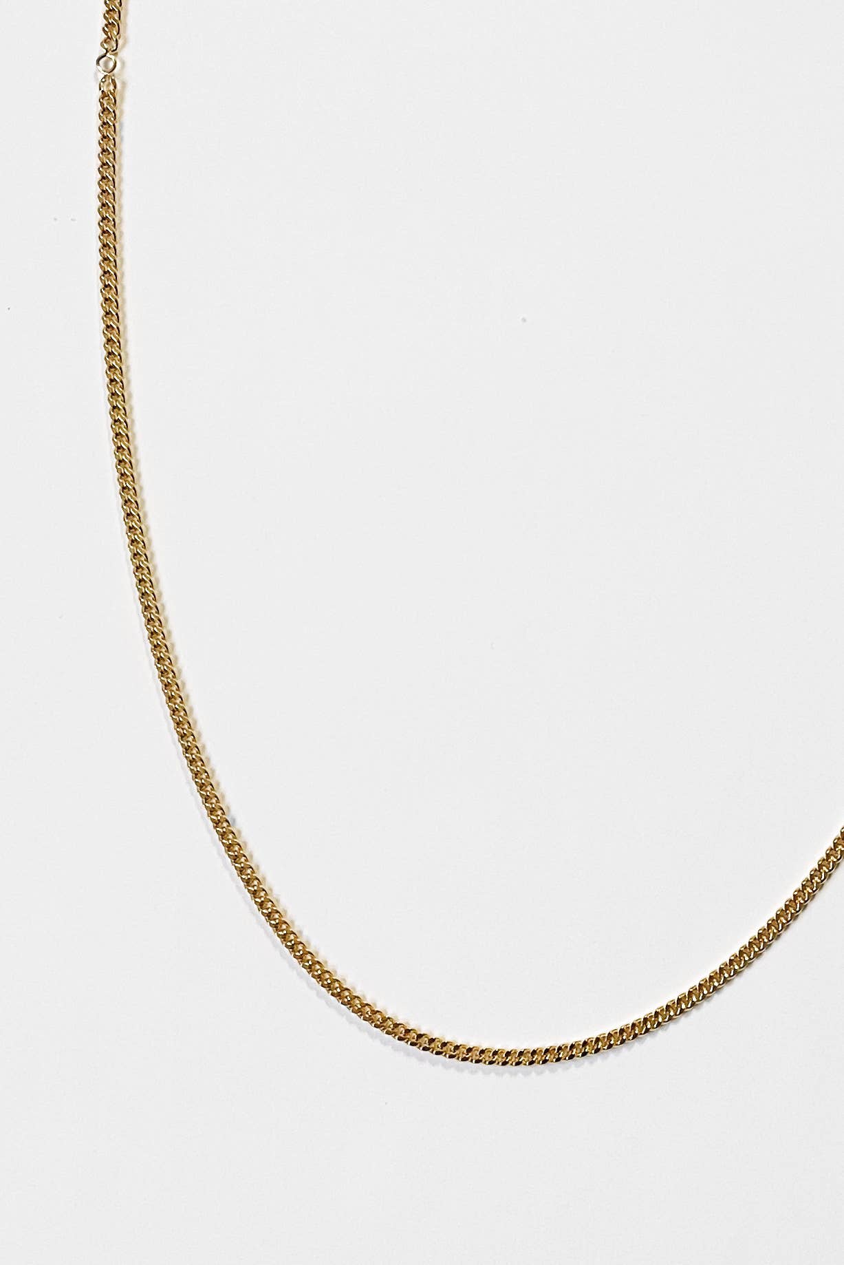Kara Yoo | Midi Curb Necklace - Yellow Gold