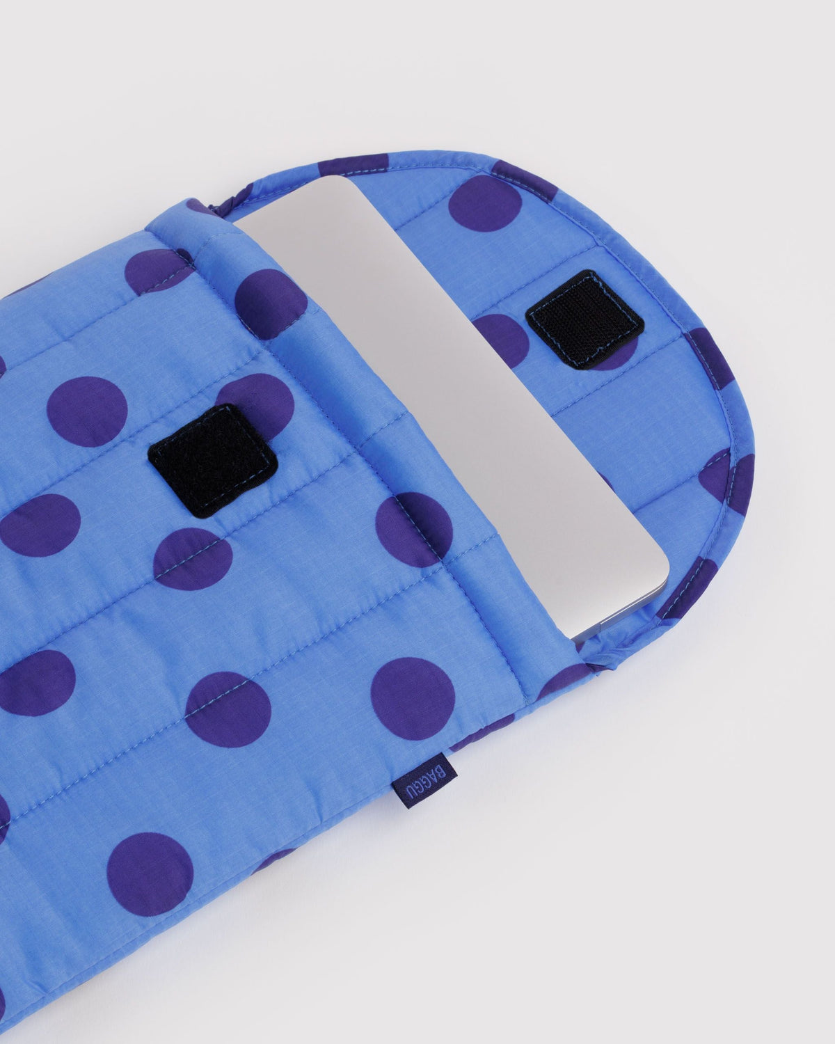 Baggu | Puffy Laptop Sleeve 13"/14" -  Blue Polka Dot