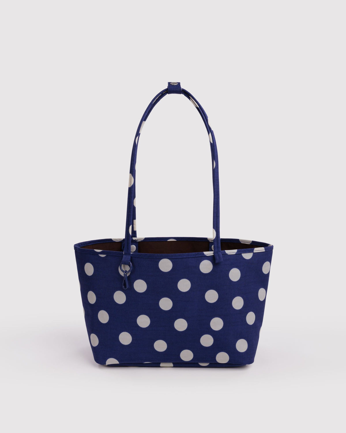 Baggu | Medium Nylon Reversible Tote - Navy Polka Dot Mix
